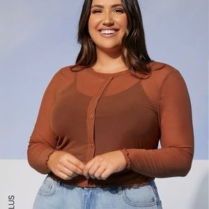 New Shein Sheer Mesh Top